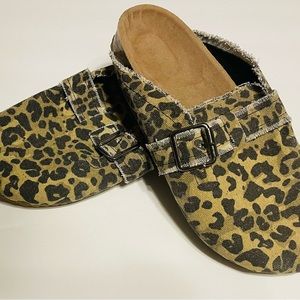Woman’s Leopard Slip Ons
